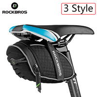 ROCKBROS Rainproof MTB Bicycle Saddle Bags Reflective Mountain Road Bike Tail Bags 4 Colors Outdoor Seat Cycling Accessories