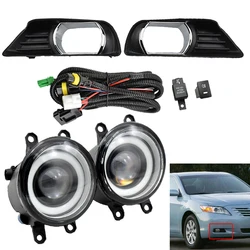 Car Fog Lamp Assembly for Camry (U.S. Type & Middle East Type) 2007 2008 Left & Right Fog Light Lamp with Wire and Frame cover