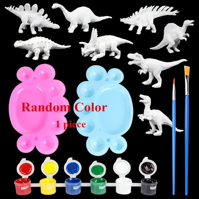 Oenux DIY Coloring 3D Painting Jurassic Dinosaur Drawing Watercolor Graffiti Action Figures Animal Model Kids Toy X-mas Gift