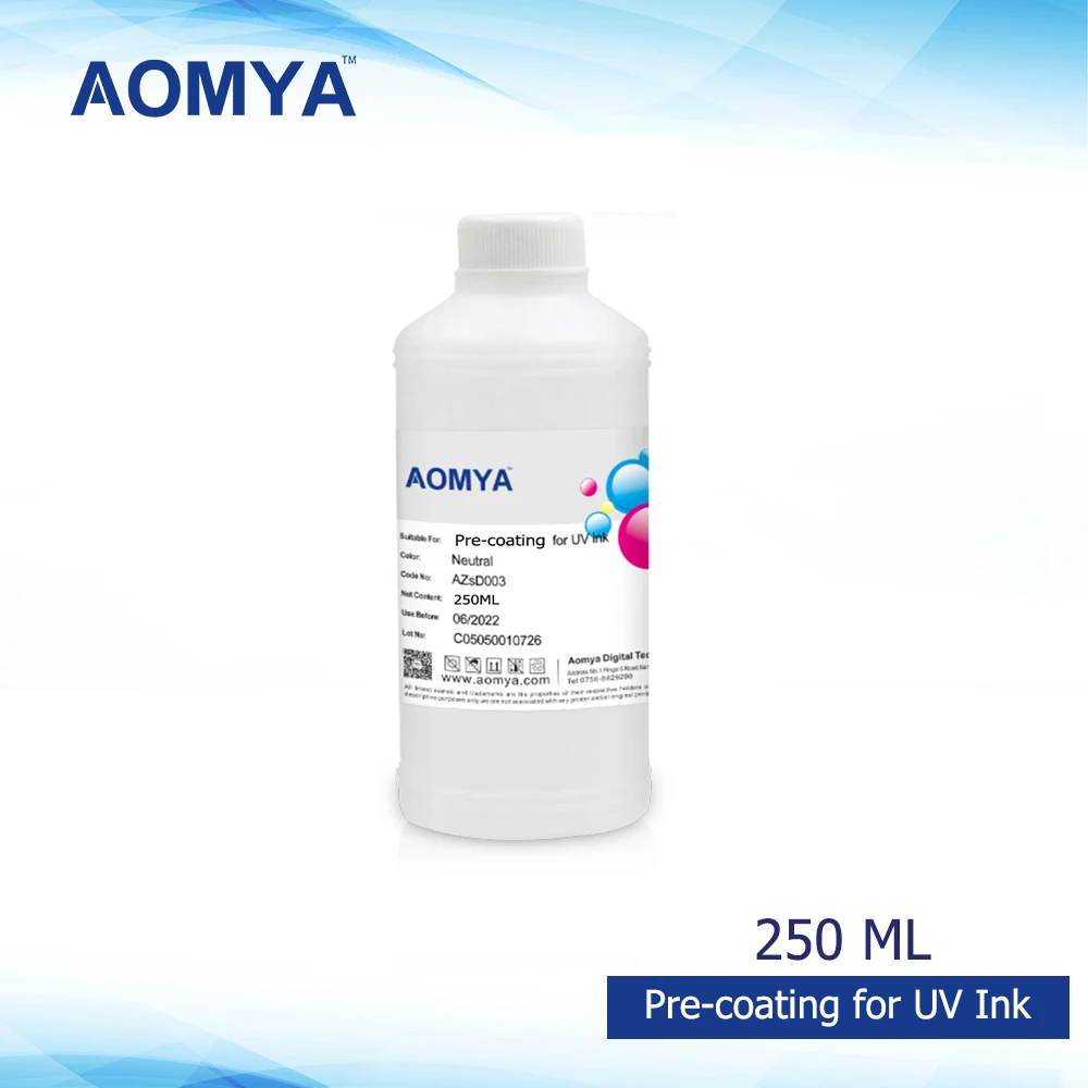 [500ml] UV Pre-coating Primer Treatment for Glass metal ceramic for Epson flat printer/ Xaar 126 / Konica mercury / Konica 512