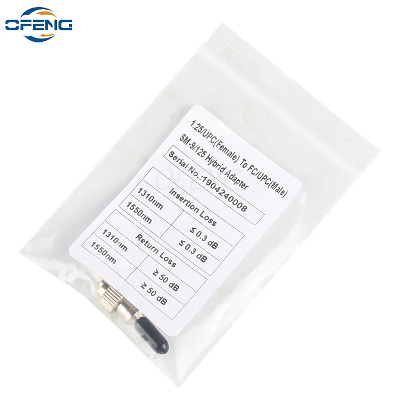 Fiber optical adapter 1.25 UPC female FC UPC male SM-9/125 hybrid converter single mode coupler FTTH DIY