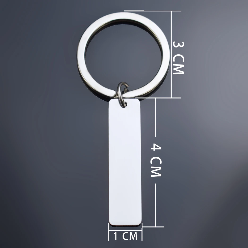 Custom Engraved Keychain for Name Logo Phone Number Personalized Customized Keyring Stainless Steel Car Key Chain Men Women