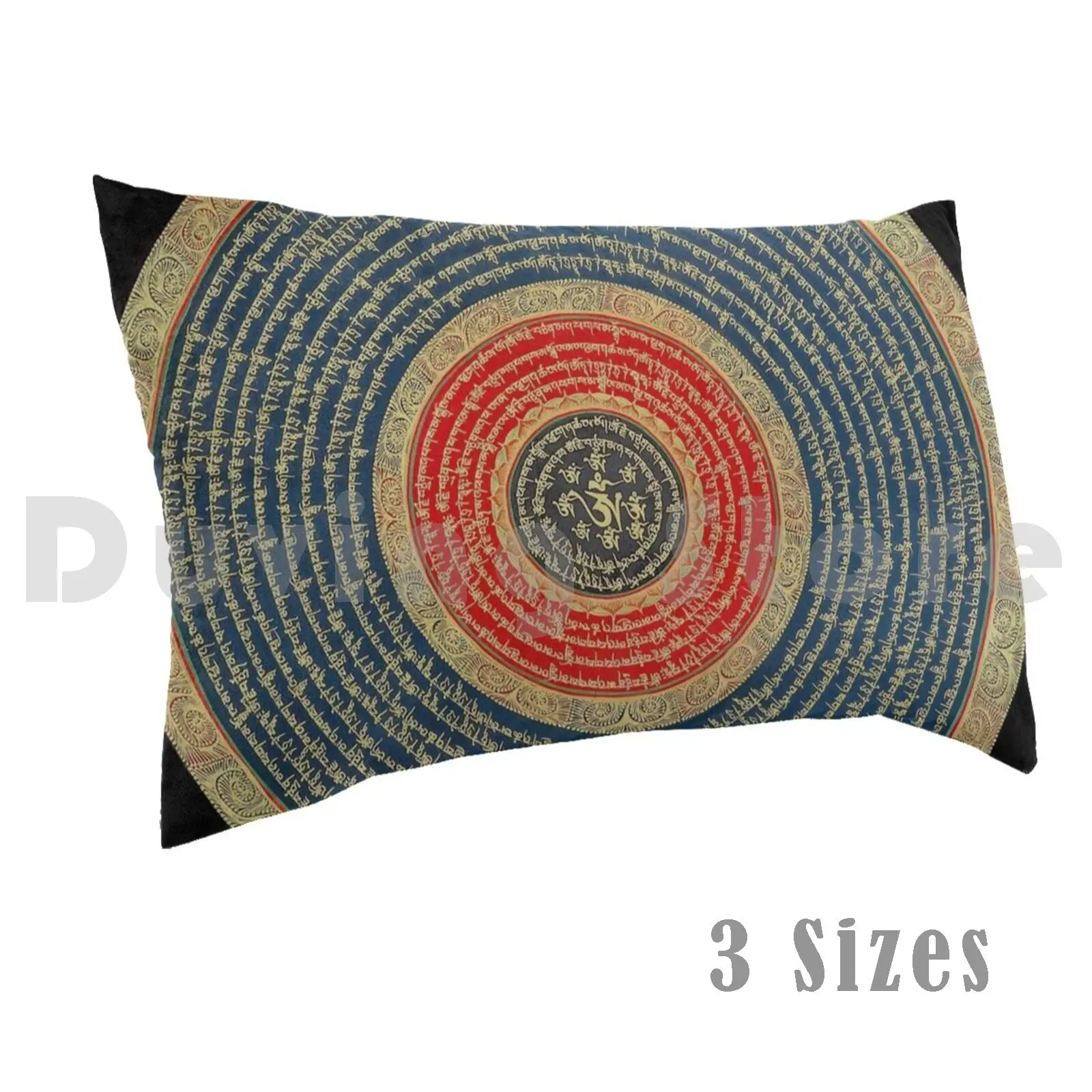 

Om Mani Mandala pillow Case DIY 50 * 70 Mandala Buddhist Om Om Mani Padme Hum Traditional Mandala Hindu