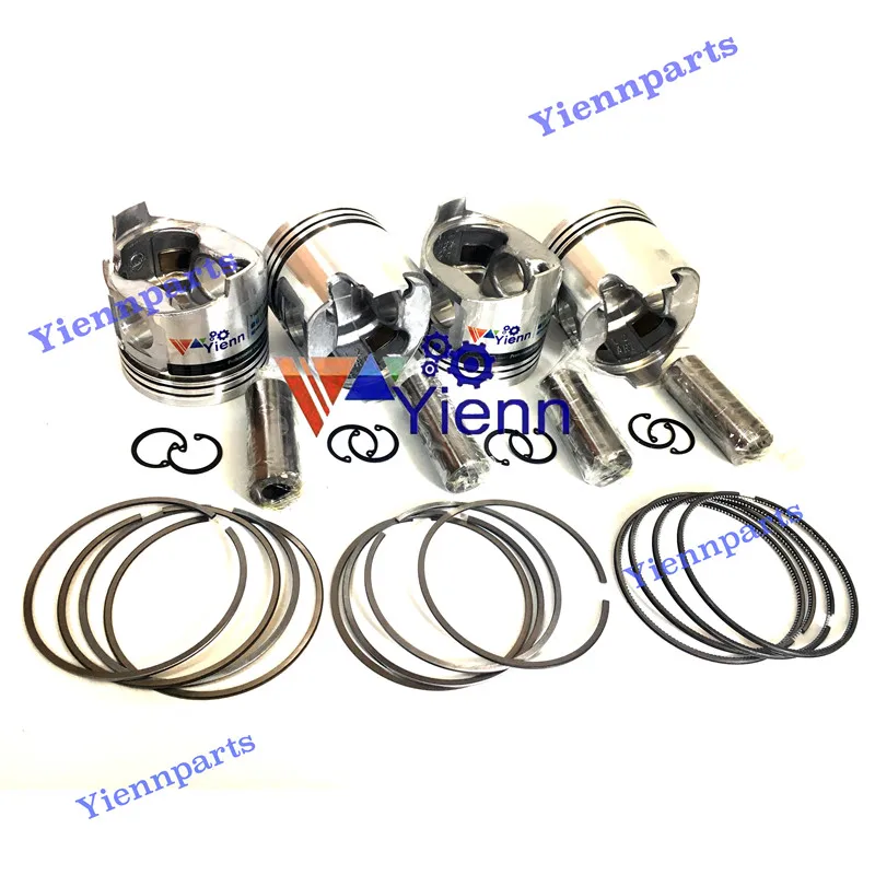 For Caterpillar Cat 3044 Piston kit with ring set Excavator Tractor Loader Diesel Engine Repair Parts