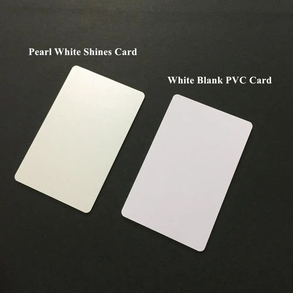 5PCS Premium Pearl White Printable PVC Card for ID Badge Printers Graphic Quality Plastic CR80 30mil for Zebra for Fargo Printer