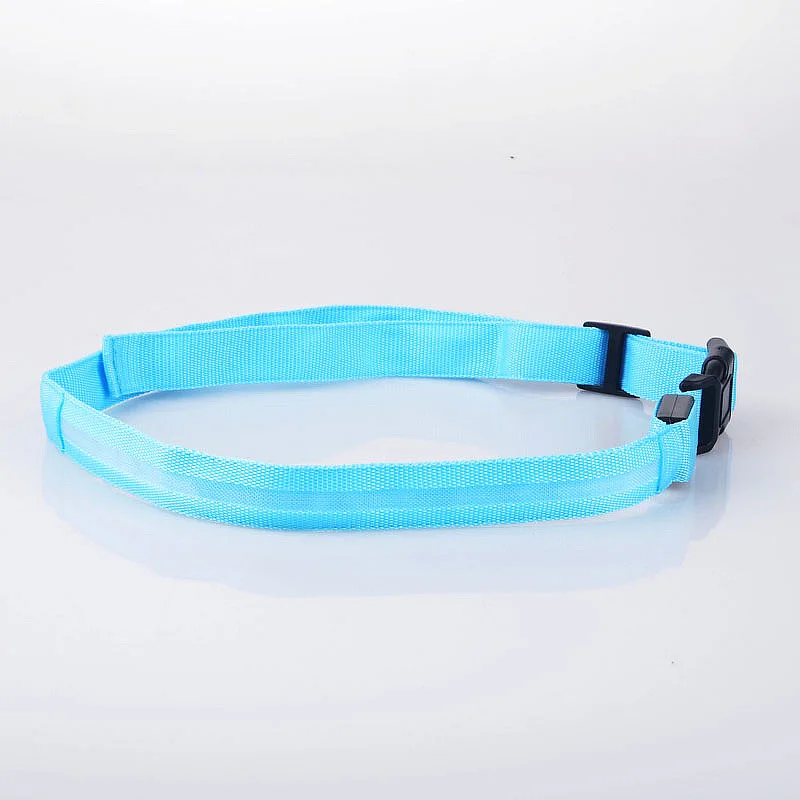 Ceinture lumineuse avec boucle LED en Nylon, 40-100CM, équipement d'avertissement de sécurité pour courses d'équitation, Jogging, patinage en plein air