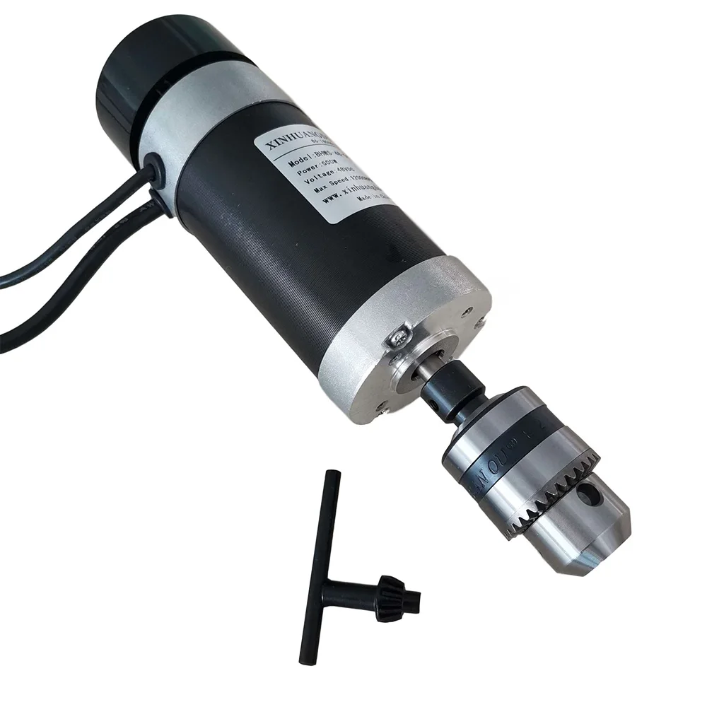 500W High Speed Brushless Motor DC 48V CNC Engraving Milling Air Cooled Spindle Motor For CNC Engraving Machine