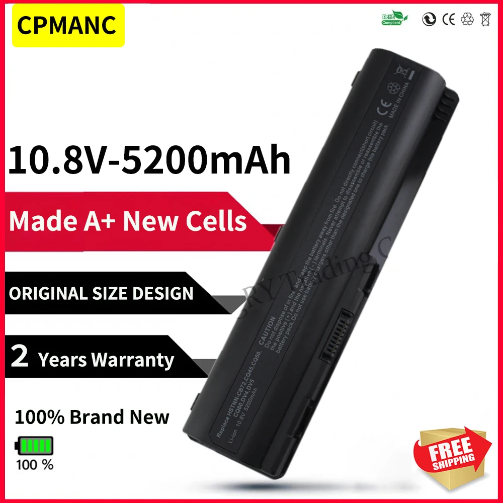 

Battery for HP Compaq Presario CQ40 CQ41 CQ45 CQ50 CQ60 CQ61 CQ71 For HP G60 G61 G71 Pavilion DV4 DV4-1000 DV5 DV6 KS526AA EV06