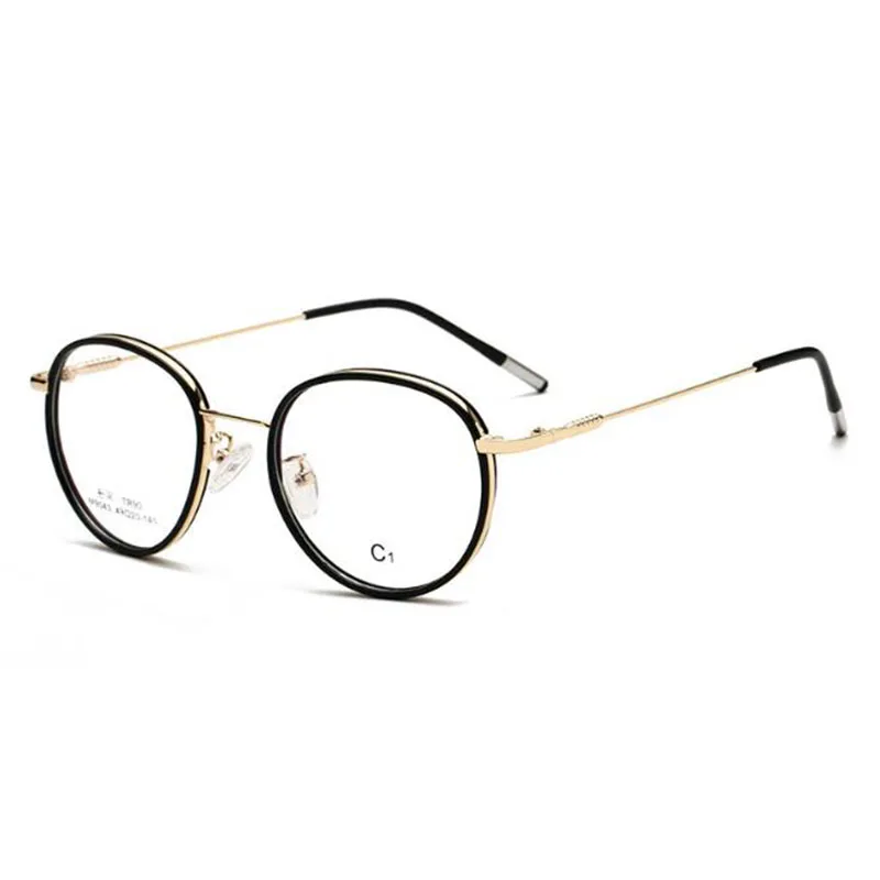Vintage Round Glasses Female anti Blue Light Circle Frame  eyeglasses Photochromic eyewear Diopter -1.0 -2.0 -3.0 To -6.0