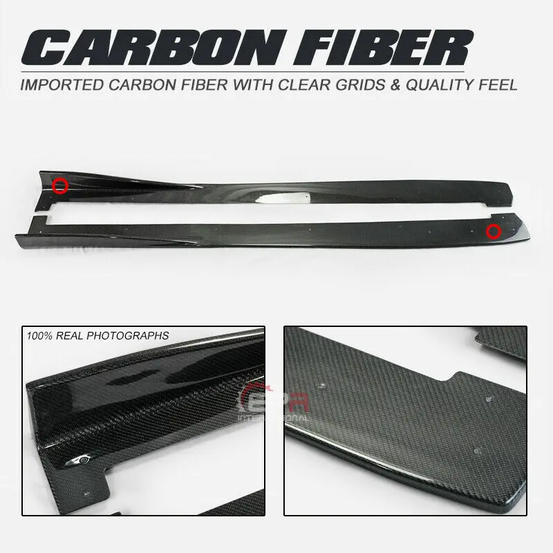 

For Honda Civic FK8 Typ-R Carbon Fiber VRS2-style Side Skirt Extension Addon 2pcs Trim Bodykits