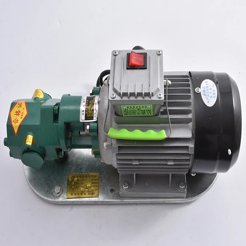 WCB-75 bomba de óleo de engrenagem autoescorvante portátil ferro fundido bomba de engrenagem elétrica de alta temperatura 750w pequena bomba de óleo de alta viscosidade 220v