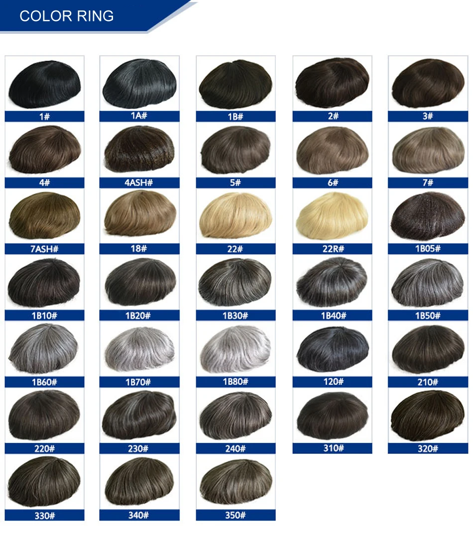 Thinnest 0.03mm Base PU Knot Men's Wig Transparent PU Men Toupee Men's Hair Pieces Unit Hair Replacement System Size 8x10 Inch
