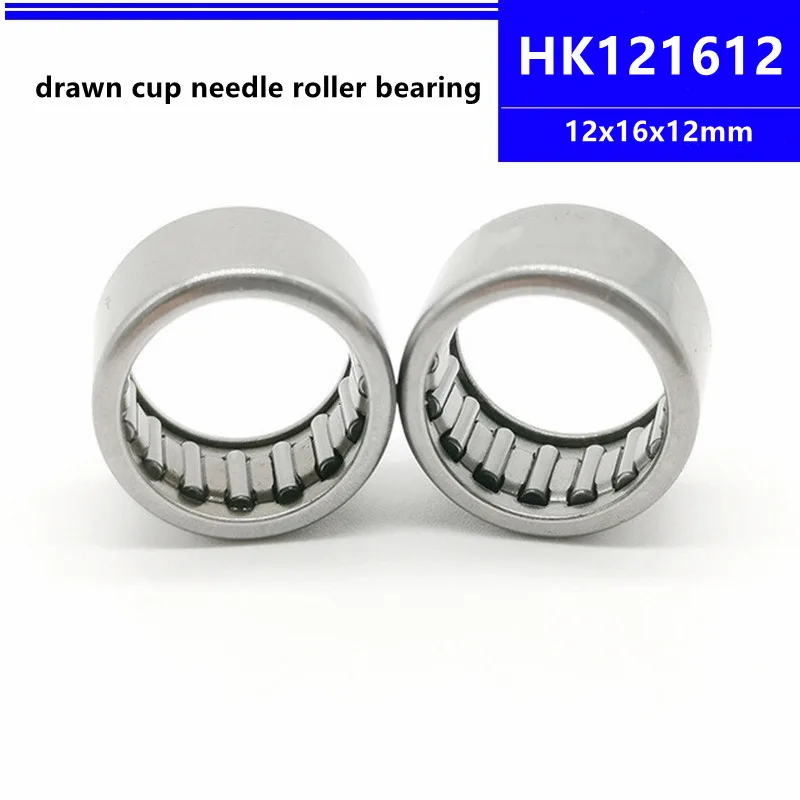 

50pcs/100pcs high quality HK121612 12x16x12mm Drawn Cup Caged Needle Roller Bearing 12*16*12 mm HK1212