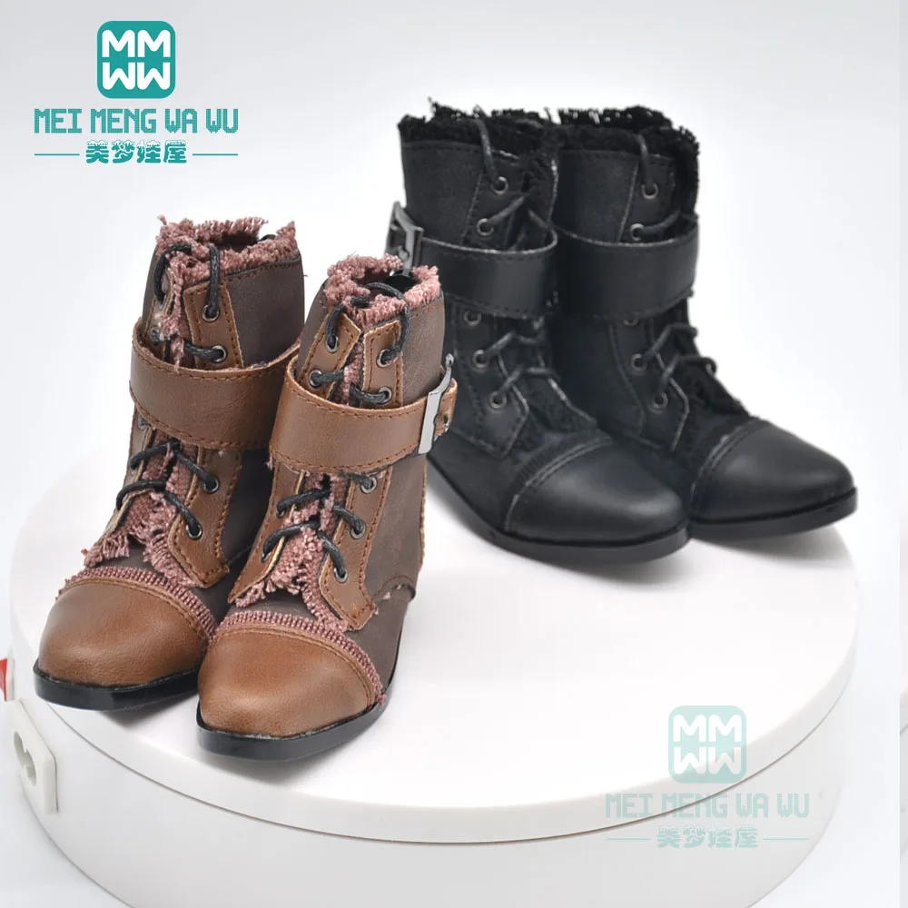 

BJD accessories doll shoes for 65-75cm SD10 SD13 SD17 POPO68 BJD Uncle boy Fashionable Martin boots, pointed leather shoes