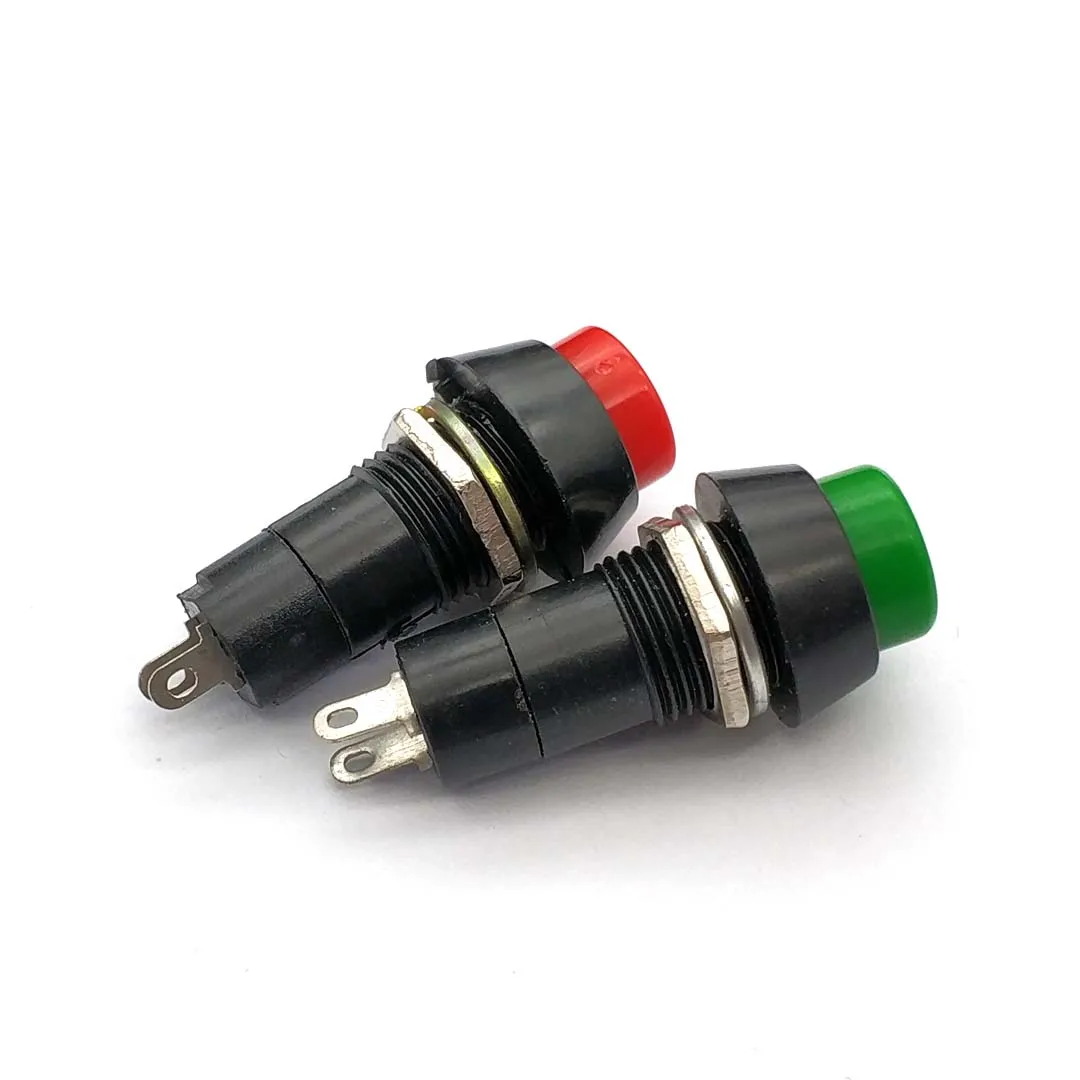 PBS-11A 12 ミリメートルセルフロックプラスチックプッシュボタンスイッチラッチ Switchs 3A 250V AC 2PIN