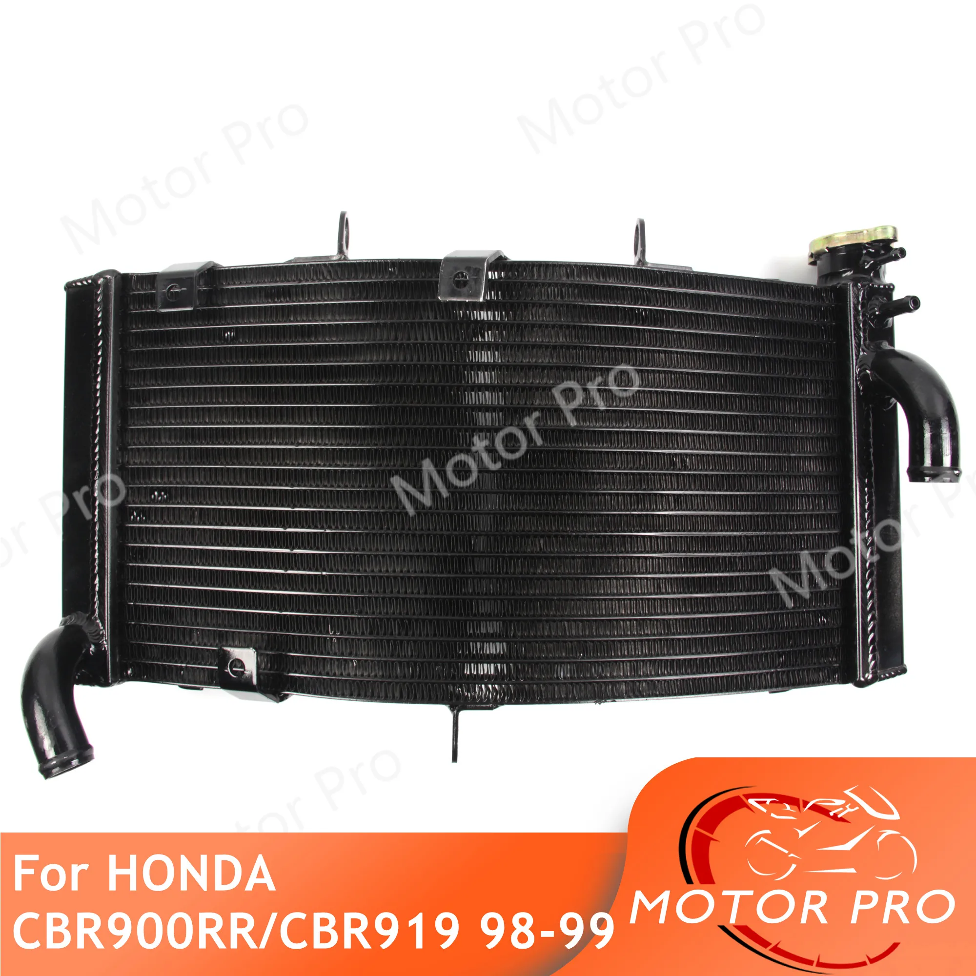 Radiator For HONDA CBR900RR CBR919RR 1998 1999 Motorcycle Parts Cooling Cooler CBR 900 919 RR CBR900 900RR CBR919 919RR BLACK