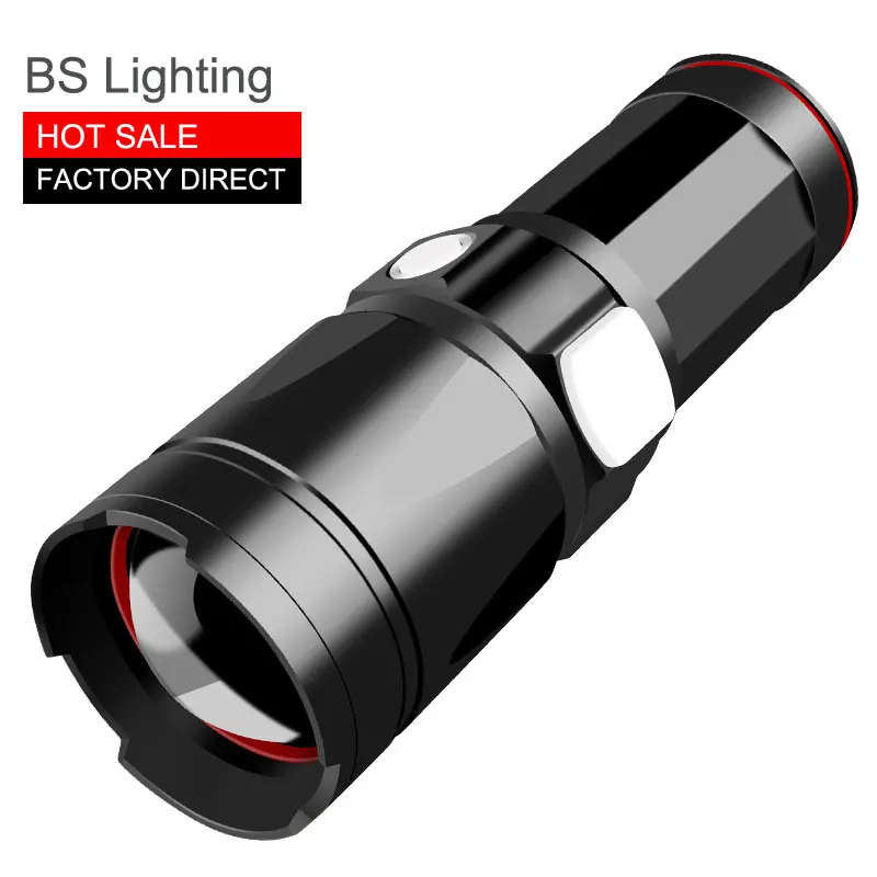 Powerful Flashlight LED Night Fishing Light Zoomable Outdoor Waterproof Torch 4 Color USB Rechargeable Bait Lamp Power Display
