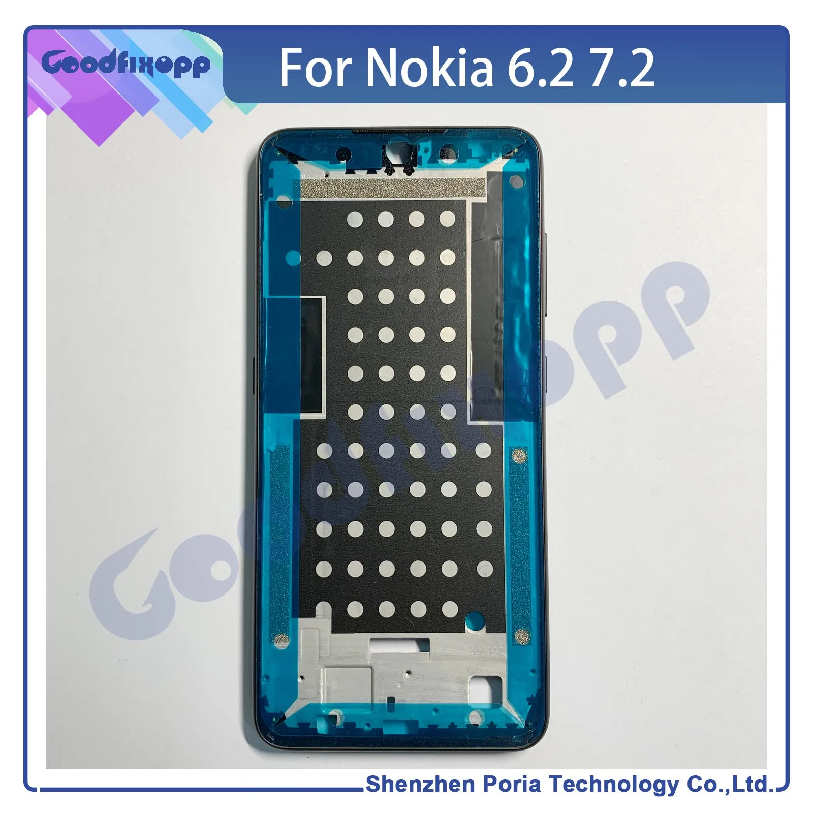 For Nokia 6.2 7.2 Media Case Front Frame ,Middle Bezel Frame ,LCD Screen Support Front Frame