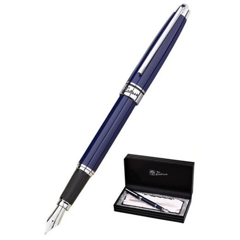 Picasso 912 Fashion Blue Pimio Metal Fountain Pen Iridium Fine Nib 0.5mm Gift Box Optional Supply Writing Pen