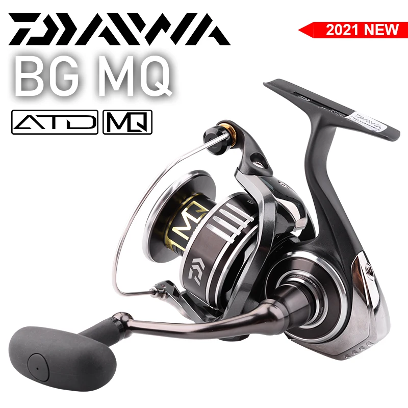 New 2021 DAIWA BG MQ Spinning Fishing Reel 2500D-H-18000 Gear Ratio 5.7:1 Max Drag12kg 6BB Metal Spool Waterproof Reels Fishing