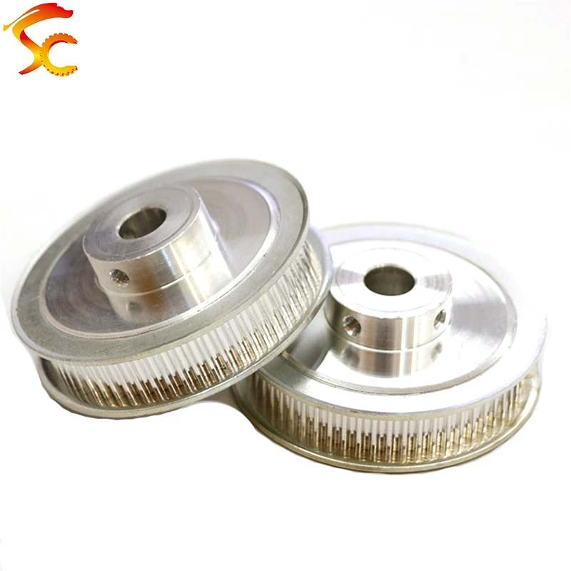 

6pcs 3M 60 Teeth +6pcs 20 Teeth Bore 10mm belt width 10mm Aluminum Alloy Synchronous Belt Pulley Pitch=3mm HTD 3M timing pulley