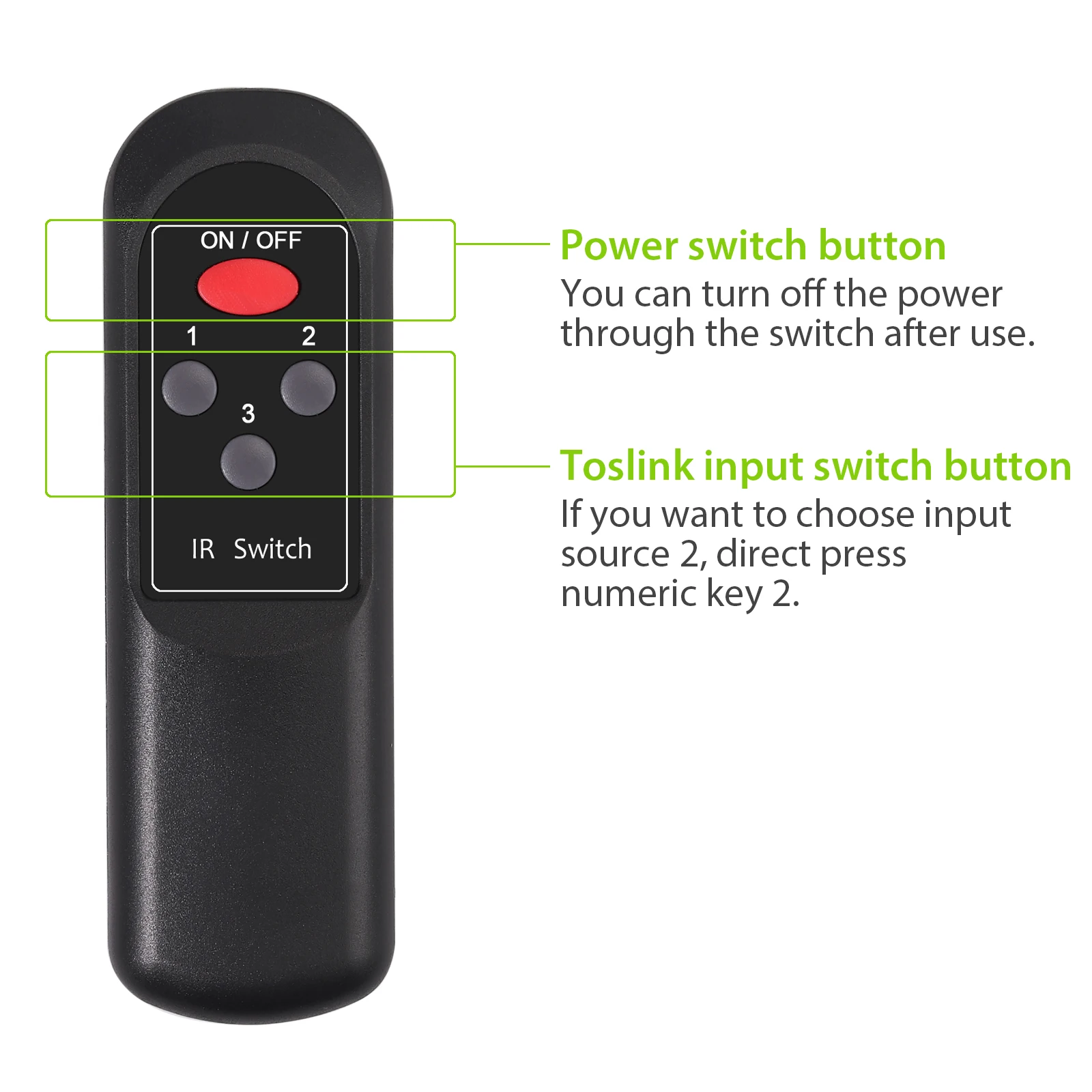 Neoteck-conmutador de Audio óptico Digital 3x1, caja de interruptor SPDIF Toslink con Control remoto IR, interruptor de Audio SPDIF/Toslink para DVD