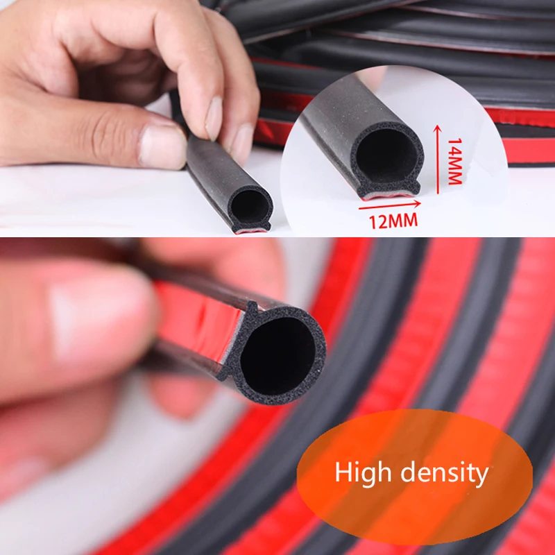 Rubber Door Seal Strip Big D Type Car Door Seal Strip Universal Noise Insulation Epdm Car Rubber Waterproof Seals For Auto