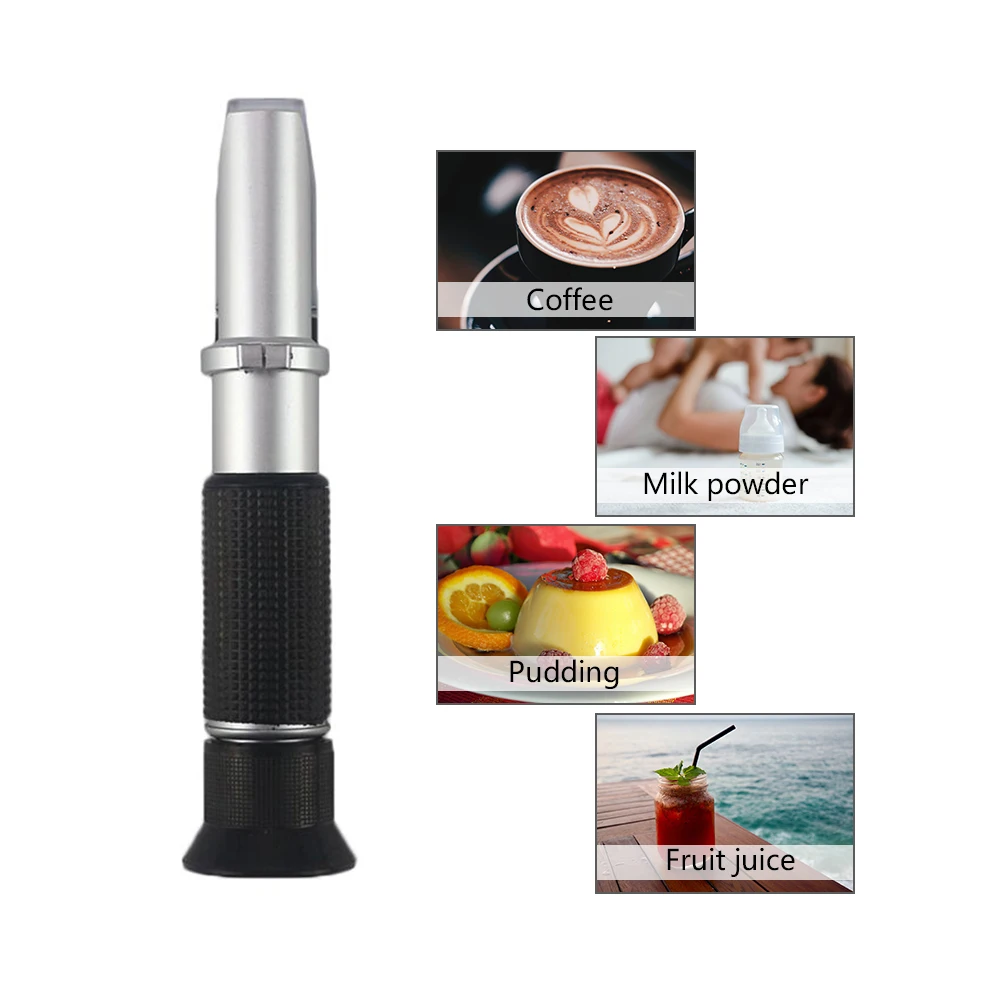 0-32% Brix Refractometer with ATC Calibration Refratometro Sugar Tester for Fruit Vegetables Juice