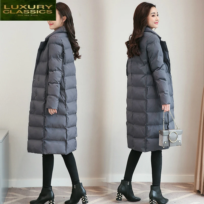 

Winter 4XL Plus Size Jacket Women Korean Fashion Coat 2021 Long Ladies Clothes Outwear Parkas Tops Chaqueta Mujer LWL811
