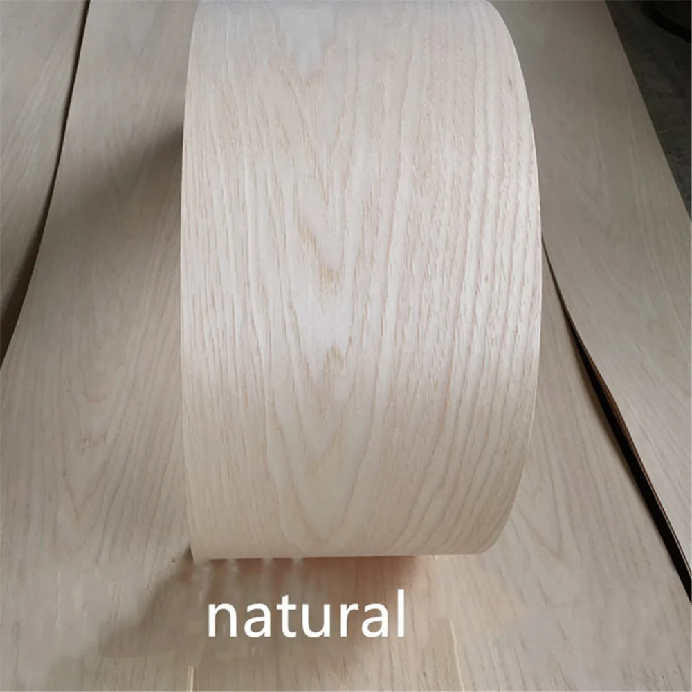 

2x Natural Wood Veneer American Hickory for Furniture about 15cm x 2.5m 0.4mm Thick C/C