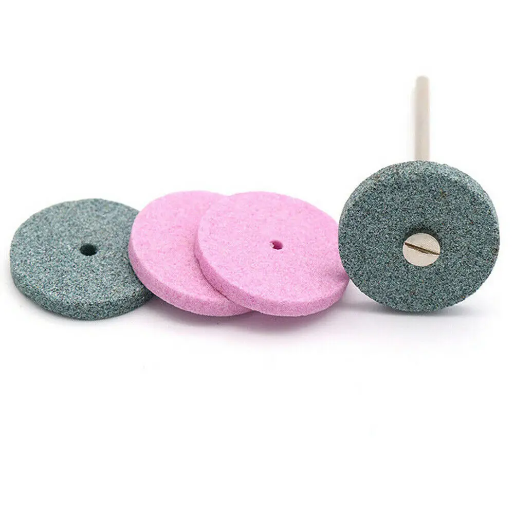 5PCS 20/22mm Mounted Grinding Stone Abrasive Wheel 1/8'' Shank for Dremel Rotary Tool