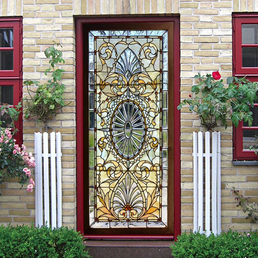 

2 шт./компл., имитация прозрачного стекла, сделай сам, наклейки на дверь, стены, домашний декор, виниловая фреска для гостиной, водонепроницаемые обои