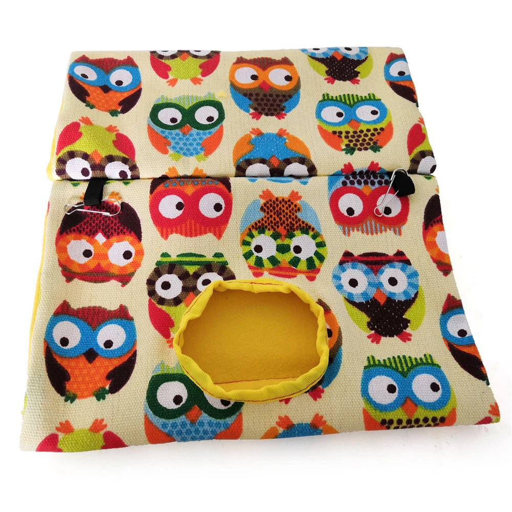 Triangle Bird Cage Parrot Plush Nest Pet Parrot Nest Budgie Warm Winter Hammock Cage House Hut Tent Bed Hanging Cave Pet Product view 6