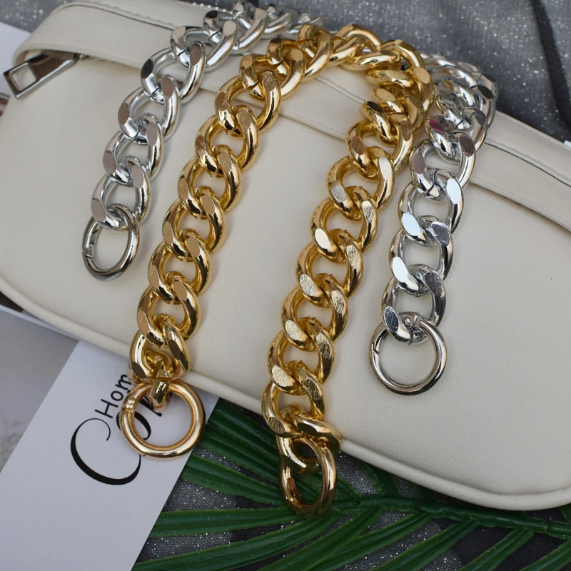 30cm New European and American small fragrance wind Metal aluminum bag chain Jewelry necklace Chain accessories Bag chain