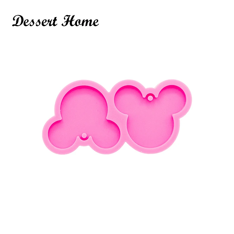 DY0001 Mouse earrings Epoxy Resin Molds For DIY Jewelry Shiny Glossy Silicone mold Wholesale