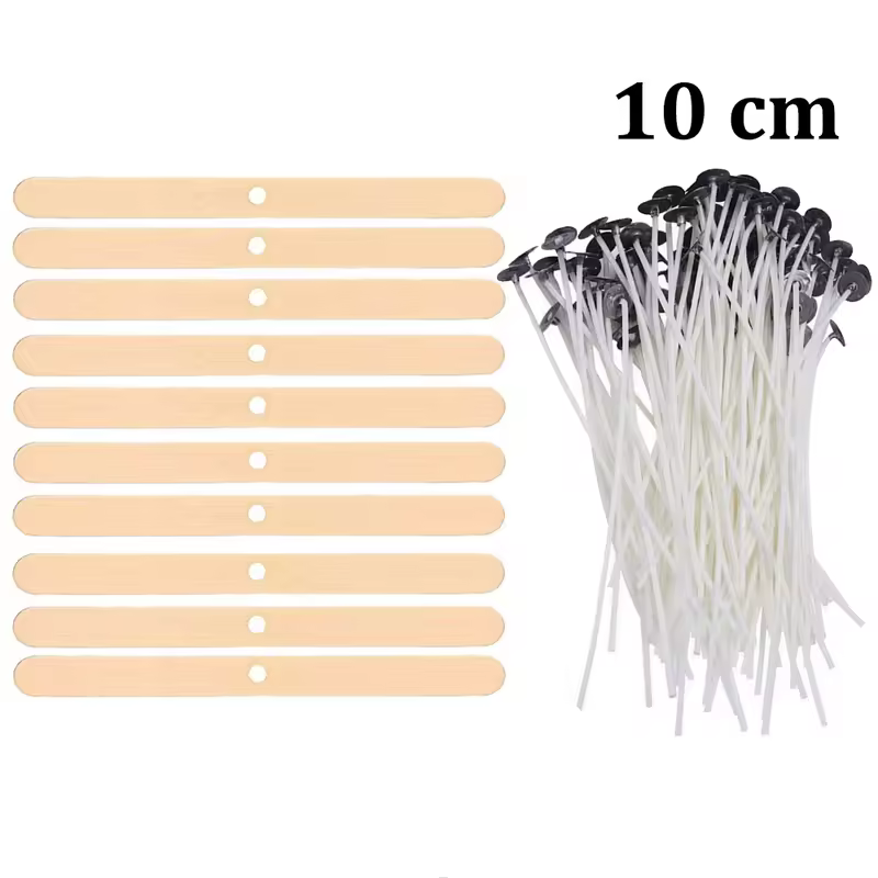 Smokeless Candle Wicks 2.6-20cm Pre-Waxed Cotton Core Wicks with Metal Sustainer Tabs DIY Handmade Candle Making Tools - Image 22