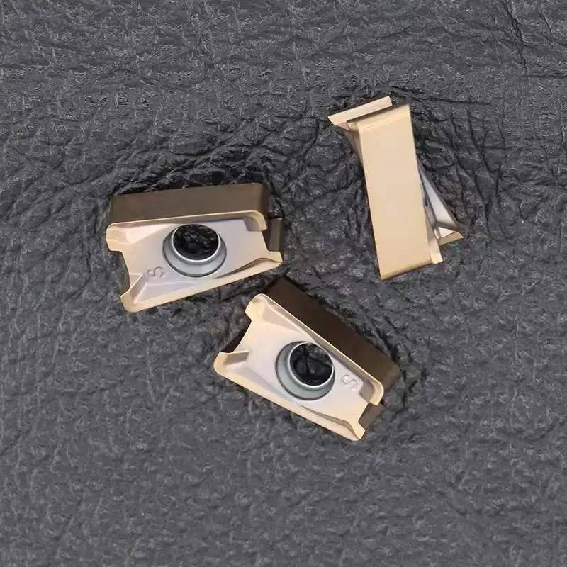 10 Stuks Cnc Dubbelzijdige Snelle Feed Lnmu110408 Srge Vierkante Schouderpen Frezen Inzetstuk Verwerking Staal Rvs Lnmu 110408