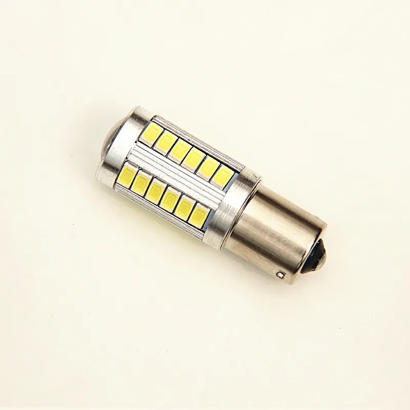 1PC Car Light Signal Lamp 1156 BA15S P21W 1157 Led Led Turn Brake Light Tail Lamp 33SMD 5730 LED Auto Rear Reverse Bulb r5w