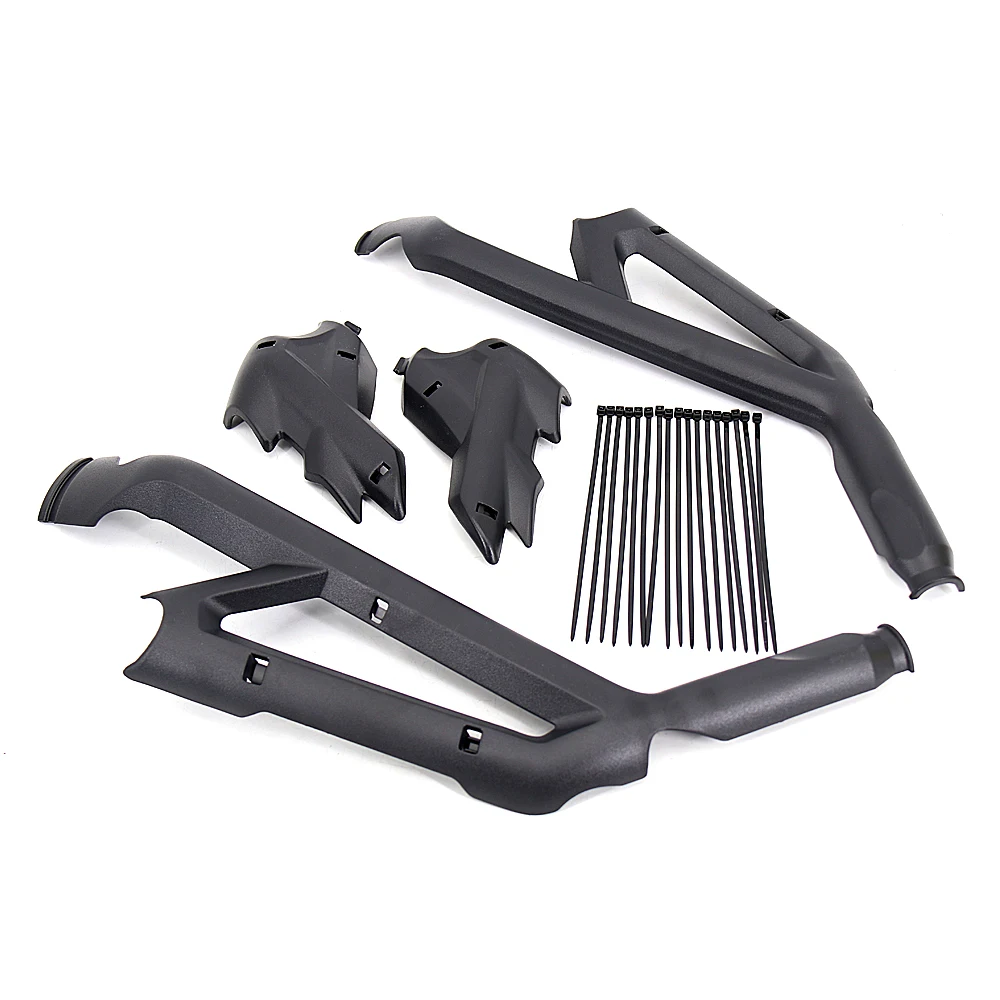 A set Black Plastic Motorcycle Frame Guard Protector Frame Cover Guard Parts For Tiger 800 XC XCX XCA XR XRX XRT - Image 2
