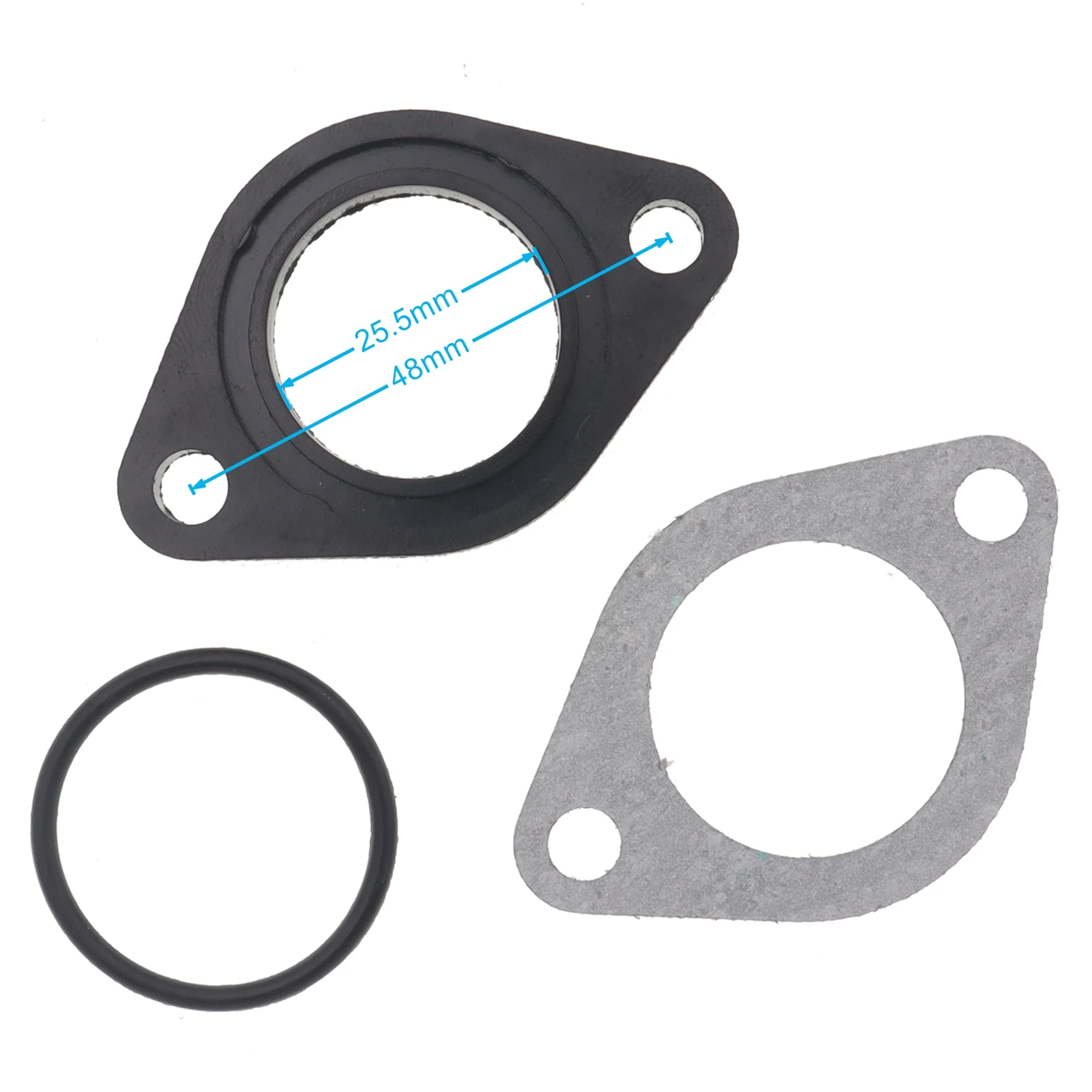 2Set 25mm 26mm Carburetor Manifold Intake Pipe Gasket Spacer Seal for Chinese 110cc 125cc 140cc Engine XR CRF KLX Pit Dirt Bike