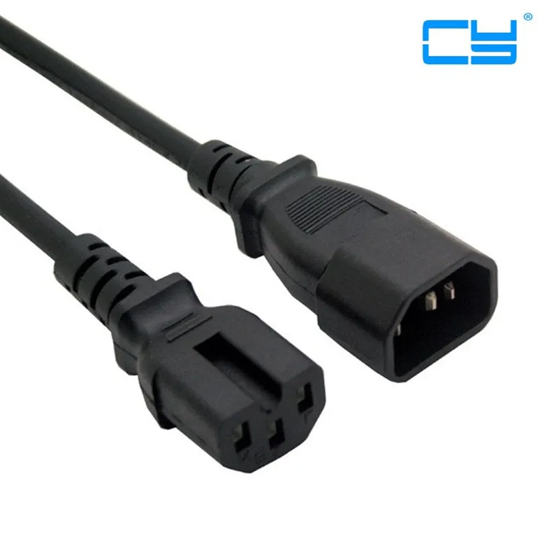 

IEC 320 C14 Male to C15 Female Power Extension Cable for Kettle Plug 100cm