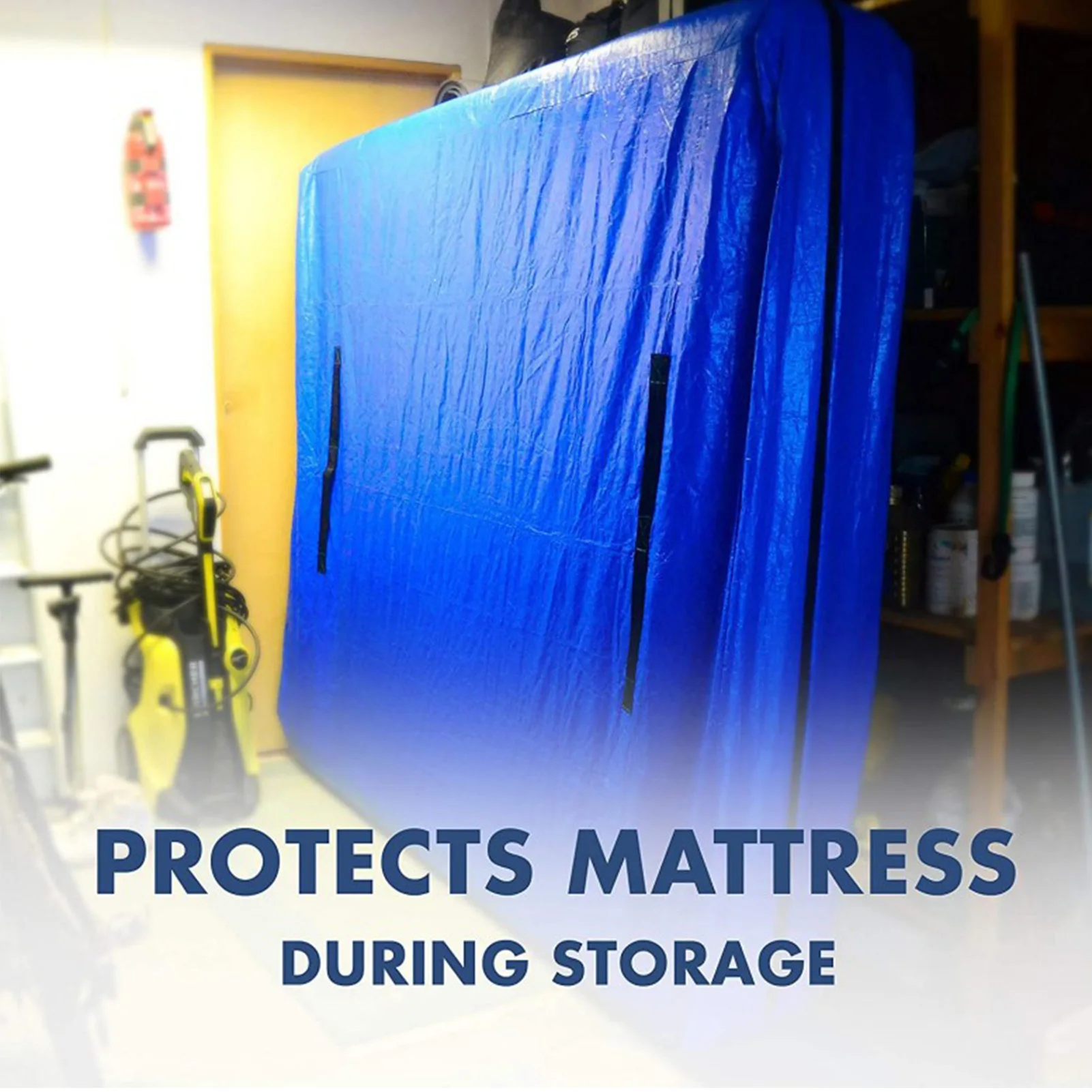 Mattress Protection Bag Reusable Washable Dust-proof Waterproof Anti-dirty PE Tarp Mattress Zippered Moving And Storage Bag