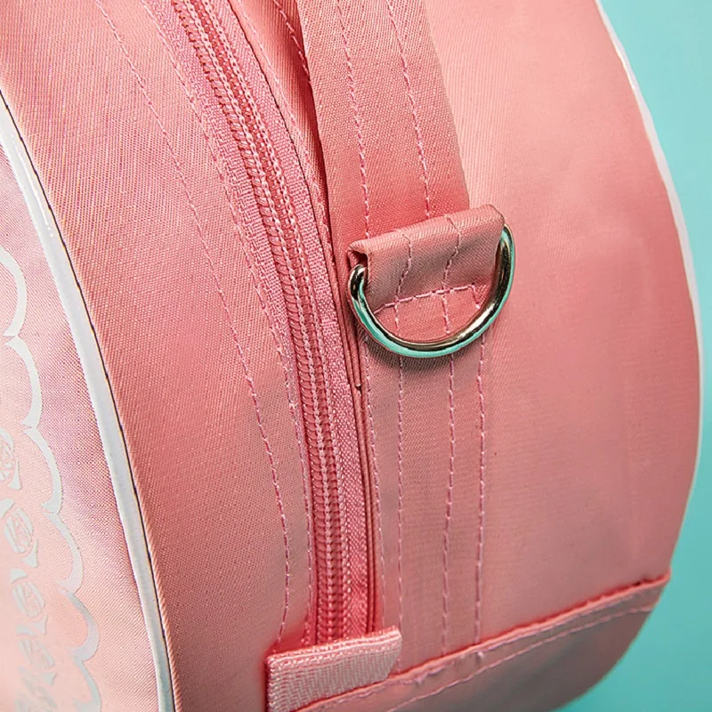 Розовые балетные танцевальные сумки, спортивная сумка через плечо для девочек, Детский рюкзак, наплечная сумка для девочек, сумки для одежды, обуви, платья