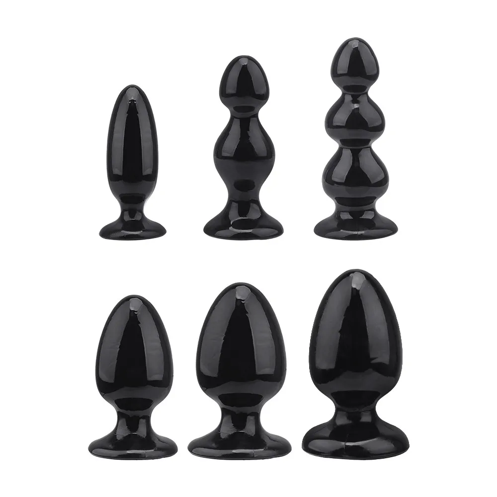 6 Size Anal Plug Big Buttplug Vagina Dilator G-Spot Butt Stimulator Sex Toys for Gay Couples Adult Games Women Men Masturbators