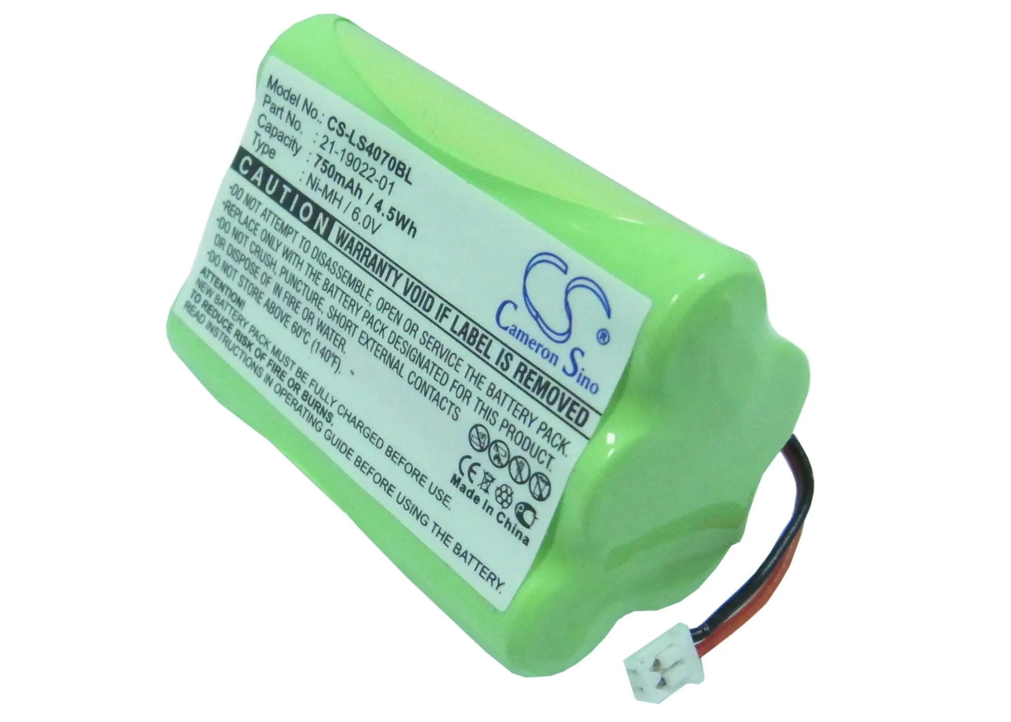 Barcode Scanner Battery for Symbol  LS4070, LS4071, LS4074, LS7075 , 21-19022-01, H4071-M 6.0V/mA