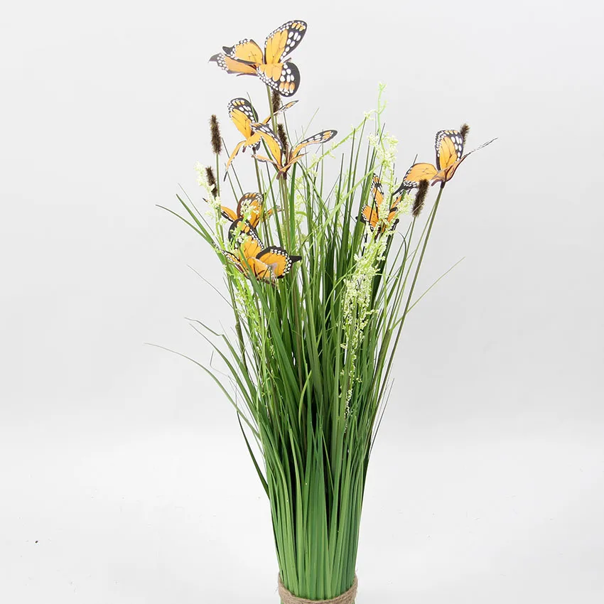 60CM Green Onion Grass Artificial Plants For Home Decor Plastic Fake Tree With Flowers Outdoor Decorations For Garden