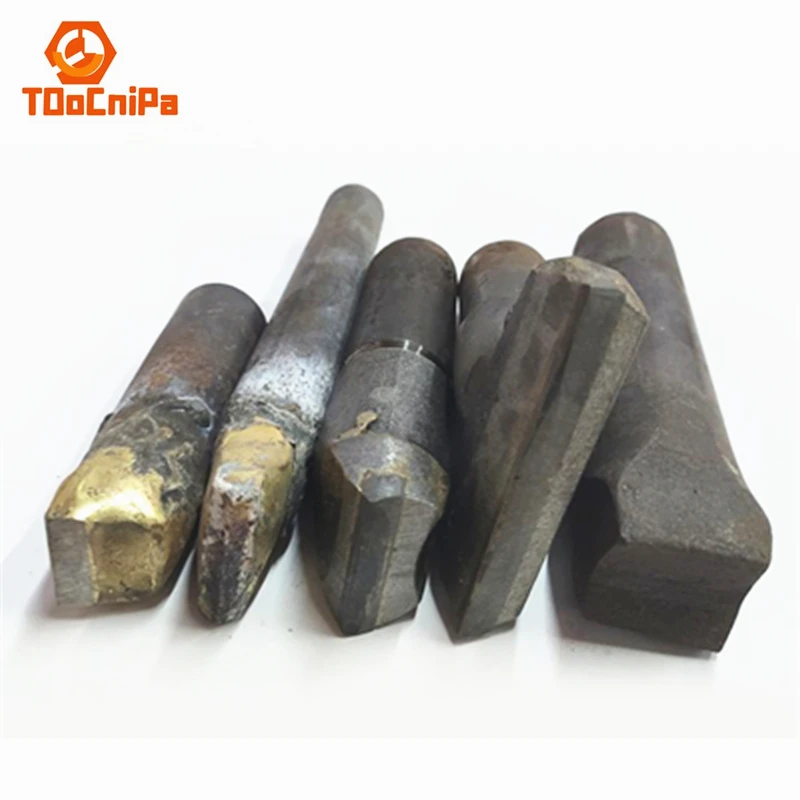 Stone trimming plate chopper alloy stone chisel copper welding tungsten steel chisel manual hammer stone splitting tool