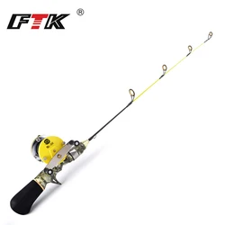 NGB 1PC 50cm/57cm Mini Portable Resin Ice Fishing Casting Rods Pole For Winter Fishing Tackle