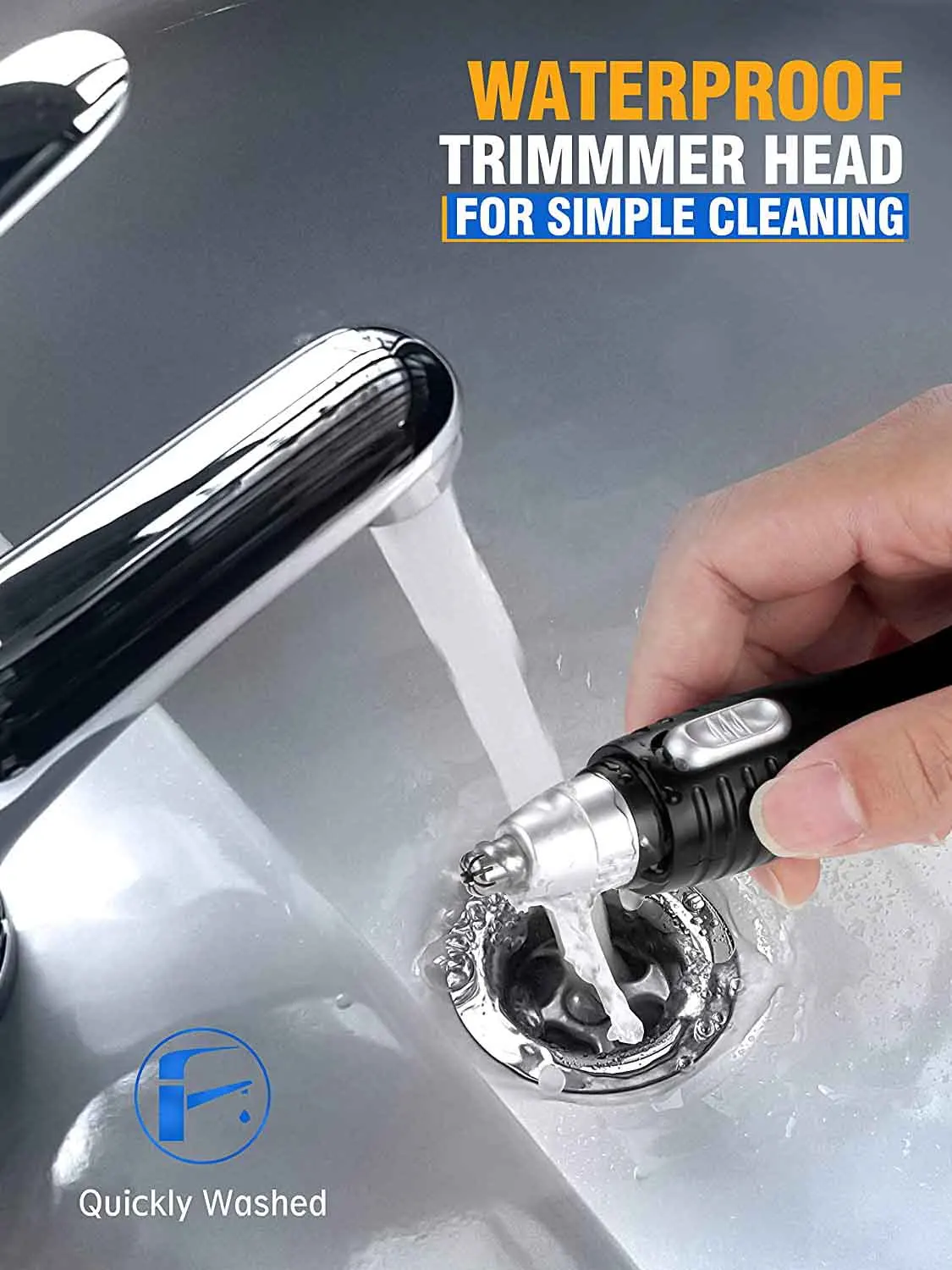 Профессиональный триммер для волос в носу и ушах, безболезненный триммер для мужчин и женщин, бритва для удаления волос для бровей и лица