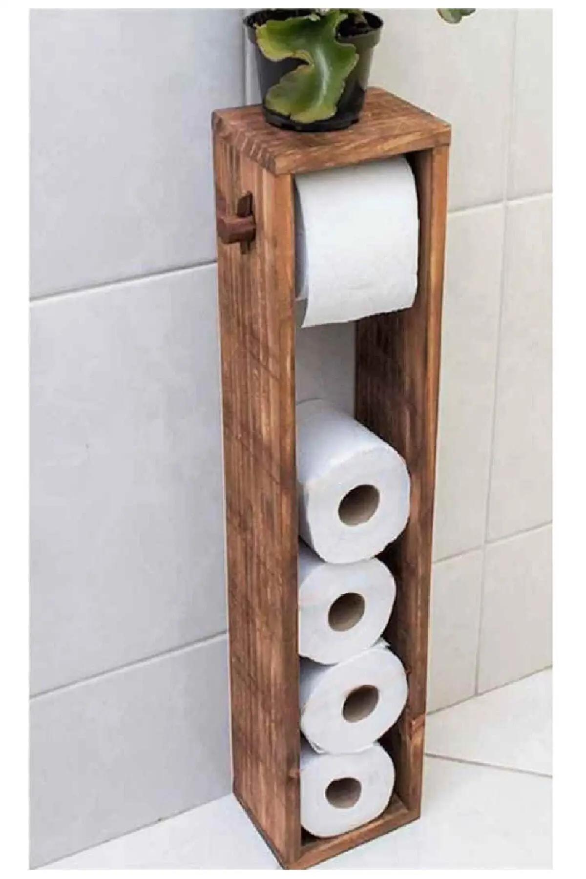 Wc Paper Holder Toilet Roll Holder Pure Wood Bathroom Washbasin Quality Decorative Home Office Hotel